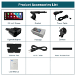 Apple CarPlay og Android Auto 8,8" Bil universell berøringsskjerm (passer alle biler) - Bilde 9