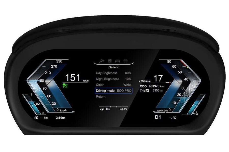 BMW-E90-E91-E92-Digital-LCD-Instrument-skarm-Cluster-1.jpg BMW E90/E91/E92 Digital LCD Instrument Cluster - Bilde 1