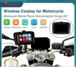 Motorsykkel GPS-Navigasjon med Carplay, 5" IPS Touchskjerm